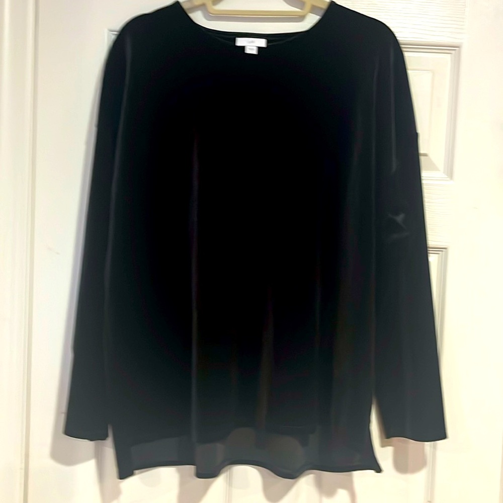 J.Jill black velvet tunic